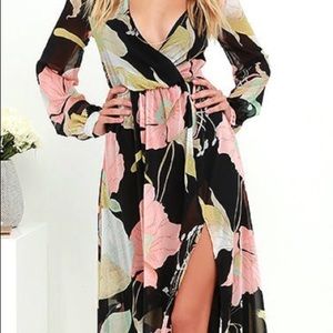 Lulu’s Flowered Maxi Dress